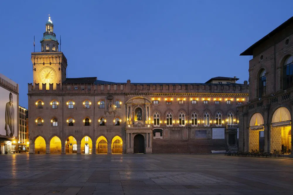 Torre dell'Orologio (Uretårnet), Palazzo d'Accursio, Bologna